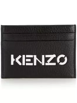 image of Kenzo Mens Logo Credit Card Holder - Black