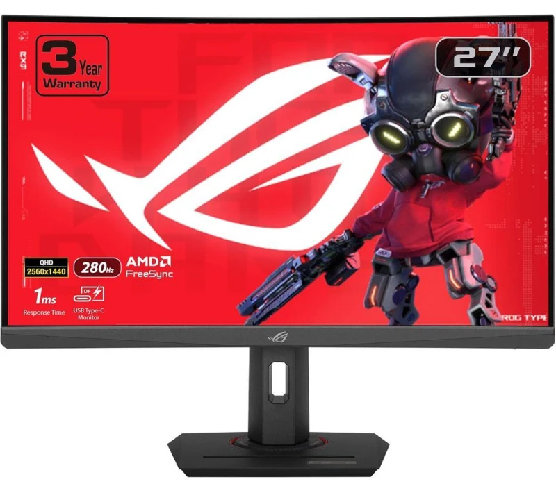 Image of Asus ASUS ROG Strix XG27WCMS computer monitor 68.6cm (27") 2560 x 1440 pixels Quad HD LCD Black XG27WCMS