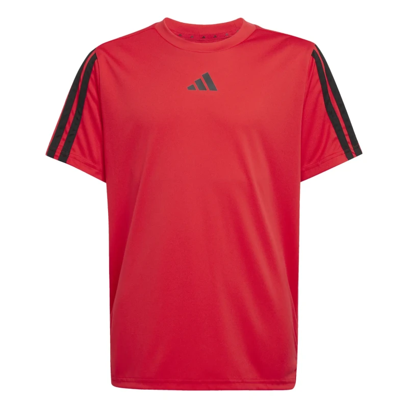 Image of Child's 3-stripes jersey adidas Train Essentials Rouge Male 7/8 ans