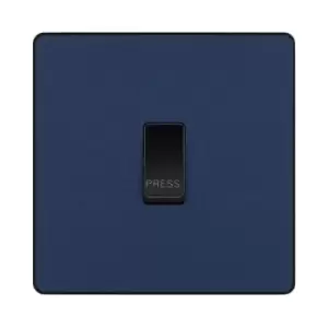 Image of BG Evolve Matt Blue Single Press Switch 10A - PCDDB14B