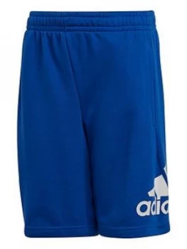 Image of Adidas Junior Boys Must Haves Badge Of Sport Shorts - Blue