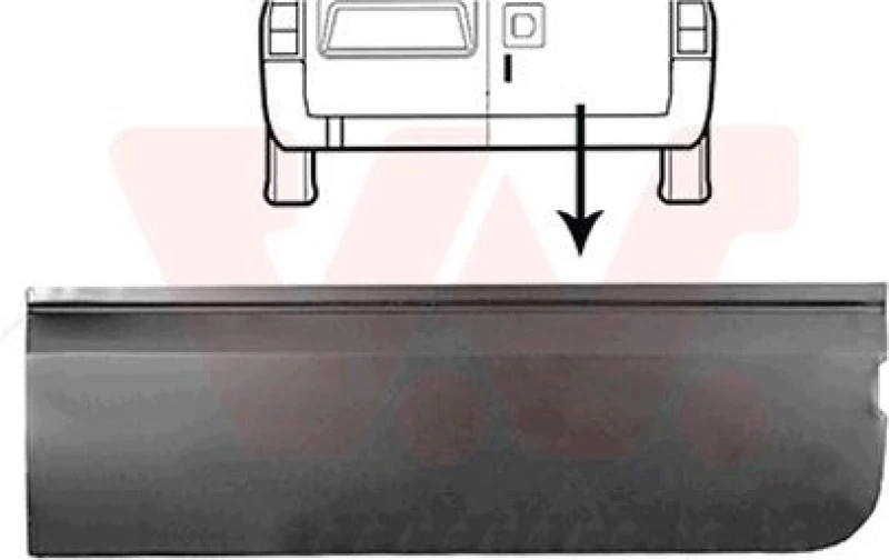 Image of VAN WEZEL Rear door VAN WEZEL 1985150