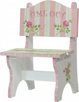 image of Fantasy Fields Crackled Rose Time Out Chair.