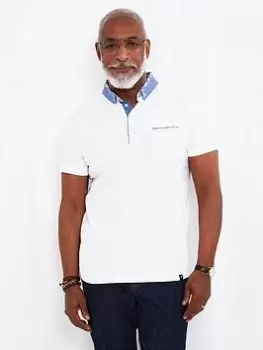 Image of Joe Browns Super Smart Polo Shirt - White, Size XL, Men