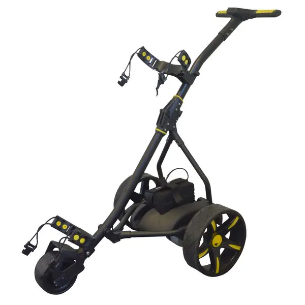 Image of Pro Rider Leisure 36 Hole Electric Golf Trolley - Black & Yellow EX09001