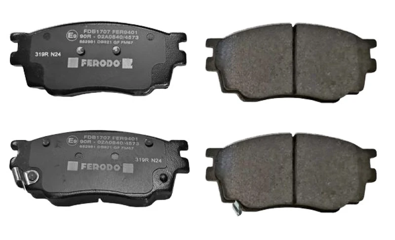 Image of FERODO FDB1707 Brake pad set with acoustic wear warning, without accessories, with piston clip Brake Pad Set,disc brake (402)