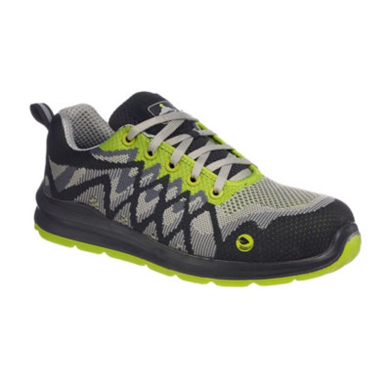 Image of Portwest Compositelite Eco Safety Trainers FC08BKY36 Colour: Black / Yellow