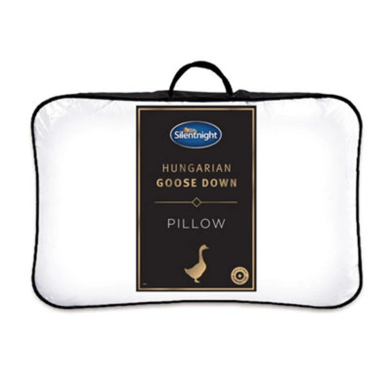Image of Silentnight Hungarian Goose Feather Down Pillow White ONE SIZE