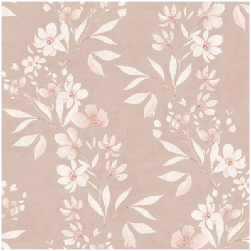Image of Arthouse Delicate Floral Trail Wallpaper Blush Pink White Blossoms Feature Wall Botanical