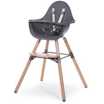 Childhome - 2-in-1 Baby High Chair Evolu 2 Anthracite CHEVOCHNA - Anthracite