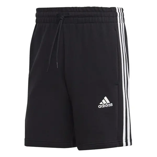 Image of adidas Essentials 3 Stripe Fleece Shorts Mens - Black S