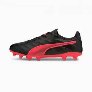 Image of Womens PUMA King Pro 21 FG Football Boots, Black/Sunblaze Size 10 Shoes