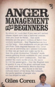 Image of Anger Management for Beginners by Giles Coren Paperback