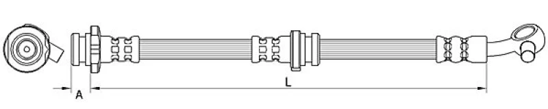 Image of METZGER Brake hose METZGER 4111546