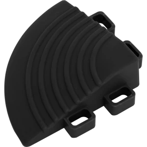 Image of Sealey Anti Slip Polypropylene Corner Floor Tile Black 60mm 60mm Pack of 4