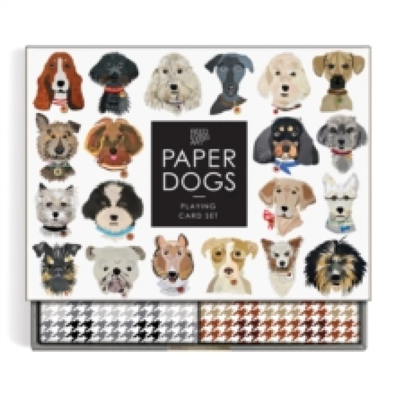 Image of Paper Dogs Playing Card Set. Cards. By Galison, Reed Evins Books