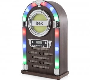 image of Itek Jukebox I60018CD Wireless Hi-Fi System Wood Finish