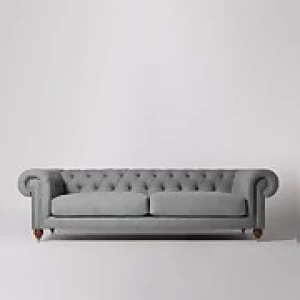 Image of Swoon Winston Smart Wool 4 Seater Sofa - 4 Seater - Pepper