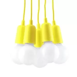 image of Sollux Pendant Lamp Diego 5 Yellow