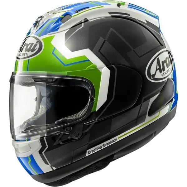 Image of Arai RX-7V EVO JR65 Green Full Face Helmet Size S