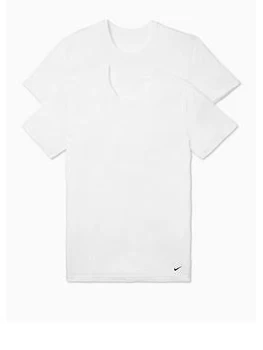 Image of Nike Underwear 2 Pack Short Sleeve Undershirt - White Size XL Men