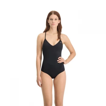 Puma V-Neck CB Swimsuit - Black