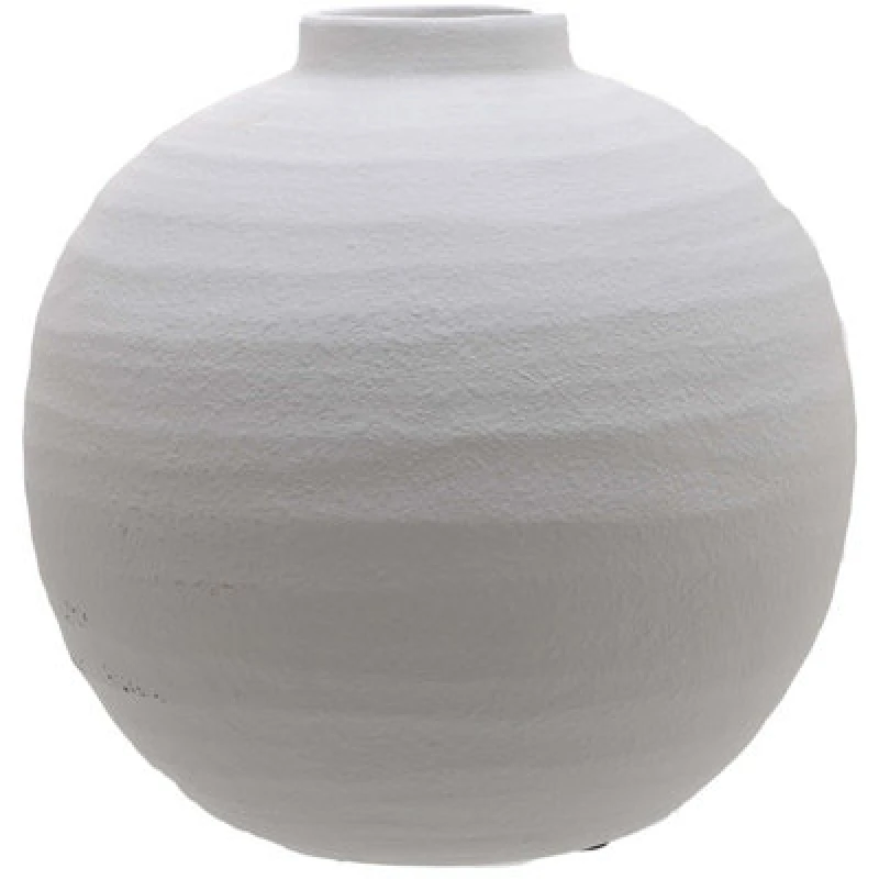 Image of Hill Tiber Matt White Ceramic Vase HI-22243