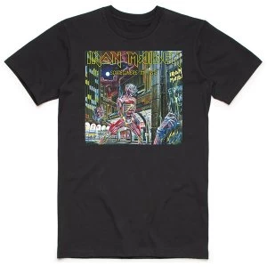 image of Iron Maiden - Somewhere in Time Box Mens Large T-Shirt - Black