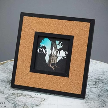 image of 4" x 4" - Harvey Makin Cork Board Photo Frame