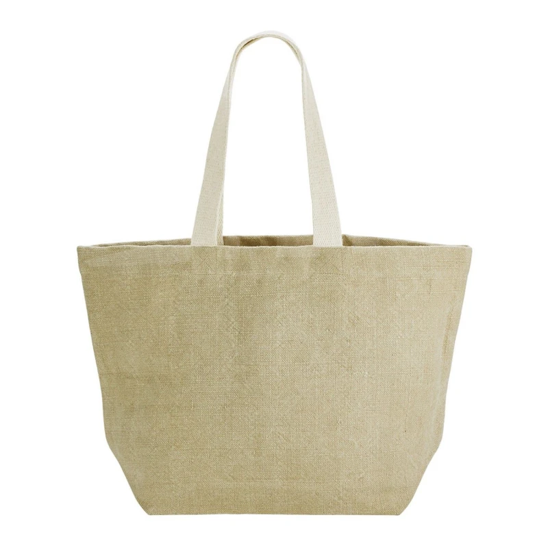 Image of Westford Mill Womens Washed Jute Beach Soft Touch Tote Bag in Natural Natural Female One Size