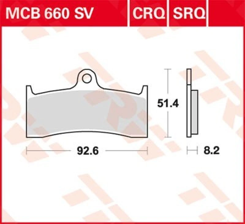 Image of TRW Lucas Sintered lining MCB660SV