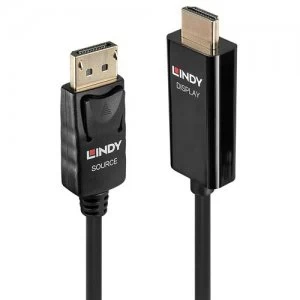 Image of Lindy 40914 video cable adapter 0.5 m HDMI Type A (Standard) DisplayPort Black