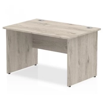 image of Trexus Rectangular Desk Panel End Leg 1200x800mm Grey Oak Ref I003085