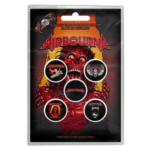 image of Airbourne - Breakin' Outta Hell Button Badge Pack