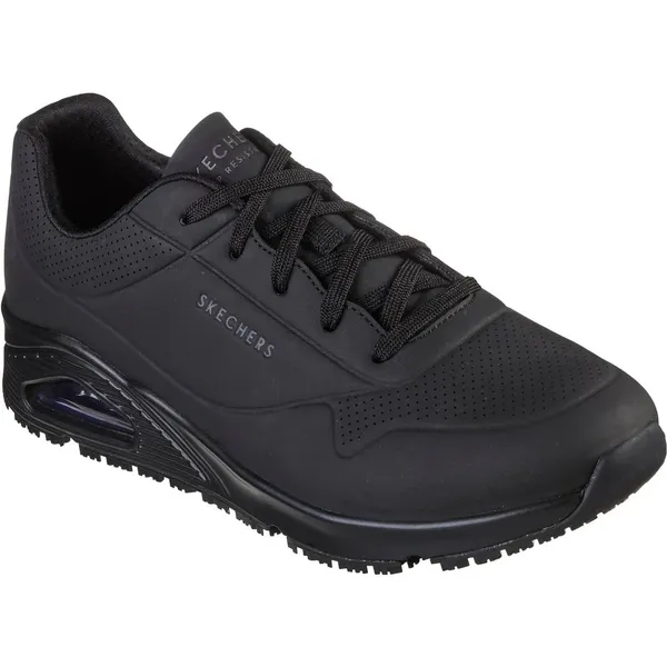Image of Skechers Uno Slip Resistant Work Trainers - White Size 7, Men White VSIXC Male 7