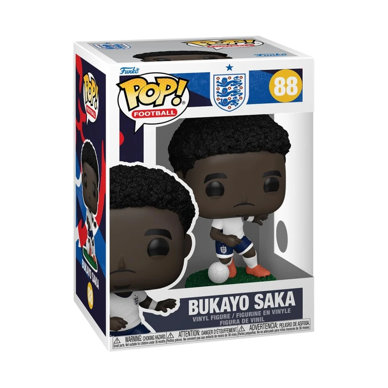 Image of Funko POP! Football: England - Bukayo Saka - Collectable Vinyl Figure - Gift Idea - Official Merchandise - Toys For Kids & Adults - Model Figure for C