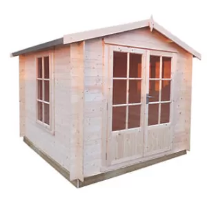 Image of Shire Barnsdale Double Door Log Cabin 7 x 7 ft