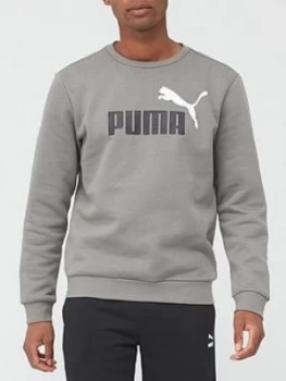 Puma Essential 2 Colour Sweatshirt - Grey, Size S, Men