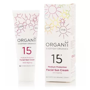 image of Organii SPF15 Anti Ageing Facial Sun Cream