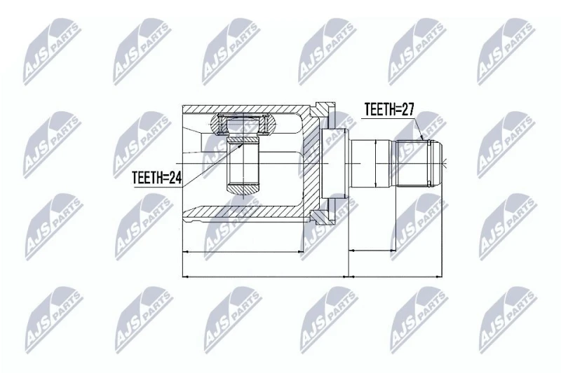 Image of NTY CV joint kit NTY NPW-BM-011