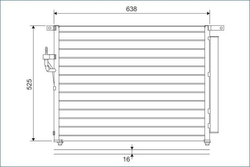 Image of Air conditioning condenser VALEO 822603