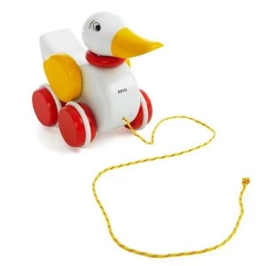 image of BRIO Wooden Pull Along Duck