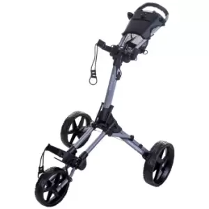 image of Fast Fold Square Golf Trolley - Grey/Black