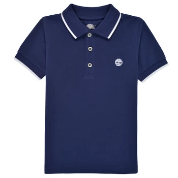 image of Timberland DRESS boys's Childrens polo shirt in Blue years,5 years