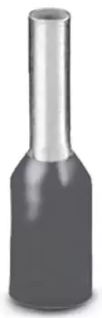 Image of Phoenix Contact, AI Insulated Crimp Bootlace Ferrule, 8mm Pin Length, 2.3mm Pin Diameter, 2.5mm Wire Size, Grey