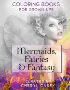 Image of mermaids fairies and fantasy grayscale coloring book for grownups adults