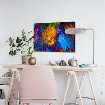 Image of 4570ABSC - 002 Multicolor Decorative Canvas Painting