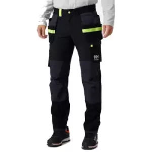 image of Helly Hansen Mens Oxford 4X Construction Work Trousers C44 - Waist 30', Inside Leg 31