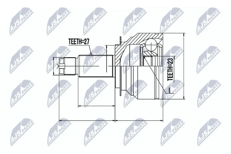 Image of NTY CV joint kit NTY NPZ-SB-020