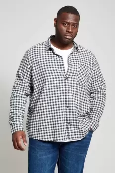 image of Mens Plus & Tall Gingham Check Shirt